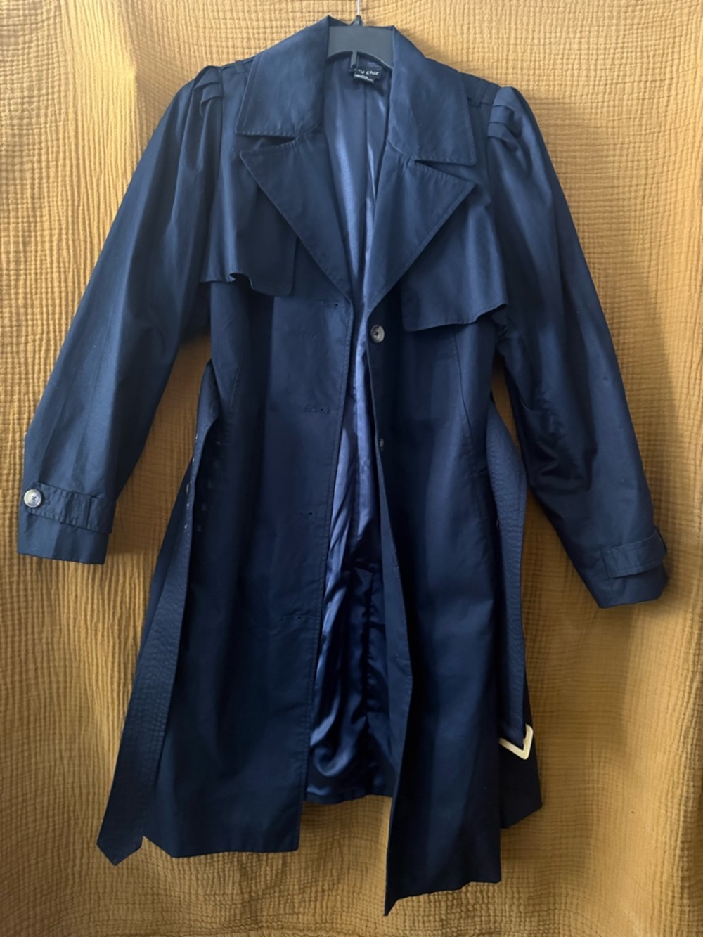 City Chic Navy Trench Coat